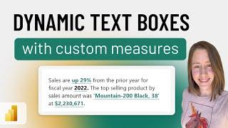 CUSTOM Dynamic text boxes in Power BI
