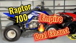 How To Install Raptor 700 Dual Empire Exhaust In Less Than 5 Minutes!