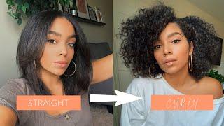 Bringing the Curls Back! | Straight To Curly Routine | Actually Ashly