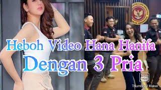 Heboh Video Hana Hanifa Dengan 3 Pria Berjoget Tik Tok Dengan Logo BIN Dibelakangnya