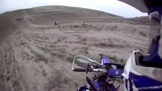 Dirt biking the dunes! Pasco, Washington. Hill climb!