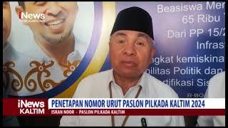 Penetapan Nomor Urut Paslon Pilkada Kaltim 2024 | iNews Kaltim