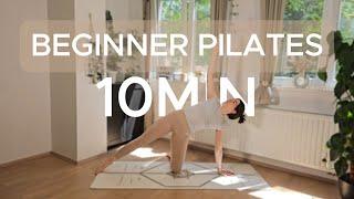10 MIN PILATES | Full body workout for beginners at home (no equipment)