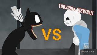 Sans Vs Cartoon Cat | StickNodes