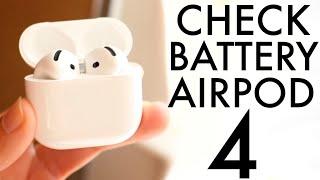 How To Check Battery Percent AirPod 4!