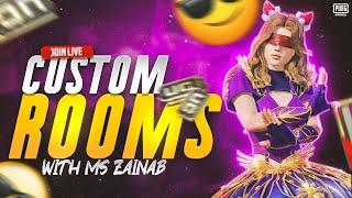 PUBG MOBILE LIVE UC CUSTOM ROOMS PAKISTAN | PUBG CUSTOM ROOM LIVE | MS ZAINAB