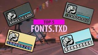 TOP 5 FONTS.TXD - SAMP 0.3.7