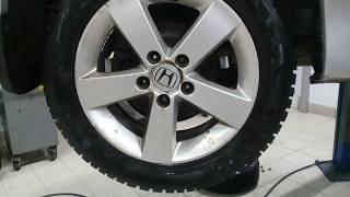 Honda Civic 2008 замена задних тормозных колодок + профилактика суппортов.