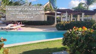 BREATHLESS PUNTA CANA XHALE CLUB JUNIOR SUITE SWIM UP ROOM TOUR || Club Level || November 2021