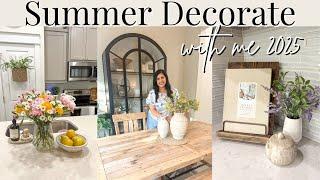 SUMMER DECORATE WITH ME 2025 | Simple Summer Decor Ideas | Summer Decorating | EXCITING NEWS!!