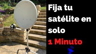 Fija tu antena parabólica en solo 1 minuto !! Con la aplicación "Buscador de satélites" gratis.