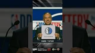 The Dallas Mavericks get the #1 pick in the NBA Draft