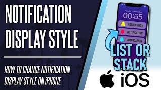 How to Change Notification Display Style on iPhone (iOS 16)