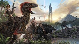 Ark: Survival Evolved Tutorial #1 - Building Your First House - Fighting Off Unwanted Guests