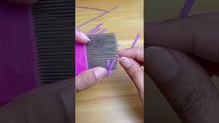 Teardrop quilling with a twist #DIYPaperFlowers #QuillingArt #CreativeCrafts #quillingcomb #art