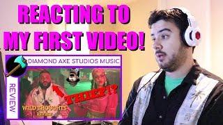 REACTING TO MY FIRST VIDEO! Diamond Axe Studios Music 2 Year Anniversary Special