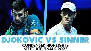 Jannik Sinner vs Novak Djokovic Condensed Match | Nitto ATP Finals 2023 Highlights