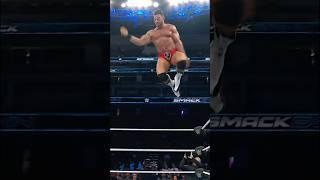 BIG elbow from LA Knight! YEAH! 