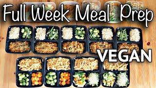 WEEKLY VEGAN MEAL PREP FOR BACK TO SCHOOL (CHEAP + EASY)