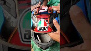 ridex titunium converted to agv k1  #malayalam #duke200 #helmet #ridex #agv #modified #kerala #cops