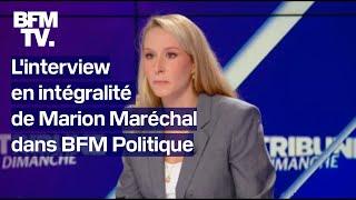 L'interview en intégralité de Marion Maréchal dans BFM Politique