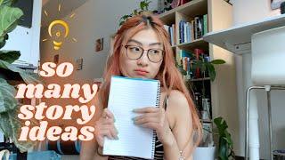 A very chaotic writer & her STORY IDEA WRITING TAG | #authortube