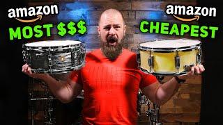 I Bought The CHEAPEST and MOST EXPENSIVE Wooden Snare Drum on Amazon