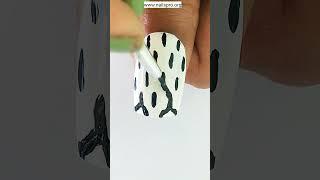 Nails Art Design Black and white with glitters #nailspro #nailartdesigns #nailsarttutorials #nailart