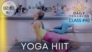 60-MIN INTENSE YOGA HIIT WORKOUT + ABS (weight loss, flexibility, balance) / DailyYogaBliss Flow #40