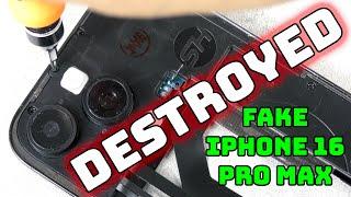 This Is What You Should Do To FAKES: Goophone FAKE iPhone 16 Pro Max: TEARDOWN & DESTROYED!!