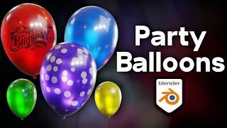 How to Make Party Balloons in Blender(Tutorial)