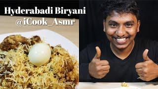 Chicken biryani Asmr @iCook_Asmr | Hyderabadi biryani | biryani recipe