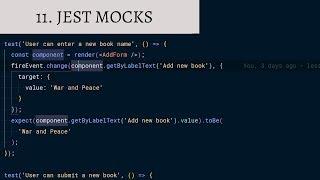 11 Get Started With Jest Mocks