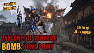 Falconettis BOMB Home Point | DEATH to Ranged Units | Conquerors Blade Siege (Season 11 Longbow)