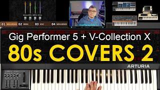 80s Covers Set 2 for Gig Performer 5 + Arturia V-Collection X | Eighties Synth Keyboard Cover Sounds