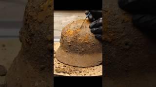 WW2 Rusty Helmet Restoration Part 1 #restoration