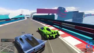 GTA V Stunt Race - Il a voulu s'en prendre à floyd_mic !!!