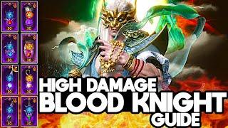 Huge Damage Blood Knight Dungeon Build in Diablo Immortal