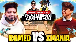 Romeo Vs Xmania- Ajjubhai & Amitbhai Reaction On Aukat Clash Battle- Garena Free Fire