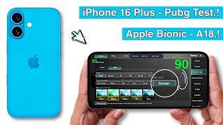 iPhone 16 Plus Pubg Test - iPhone 16 Plus Bgmi Test - Graphics Test.!