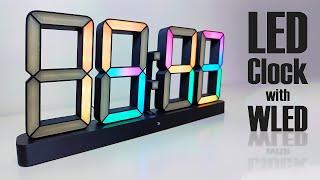 LED Clock: a customizable 7-segment style Wi-Fi connected clock powered by WLED - How to make