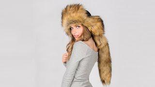 Шапка малахай Лиса из эко меха от Animal-hoods.ru