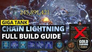 Giga Tank Chain Lightning Sorcerer Build Guide No Splintering! Infernal Hordes T8/Pit T120+ Season 5