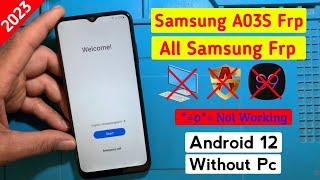 Easy  unlock : Samsung A03s Frp Bypass | All Samsung Android 12 Frp Remove (Without Pc ) Google Lock