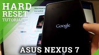 Hard Reset ASUS Nexus 7 - factory reset by TWRP recovery