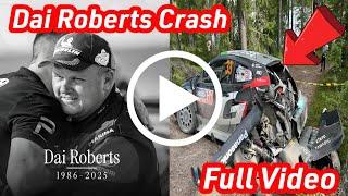 Jim Clark Rally 2025 Crash |dai roberts crash | dai roberts accident die| British Rally Championship