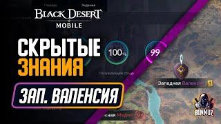 Black Desert Moble - Скрытые ЗНАНИЯ: Западная Валенсия