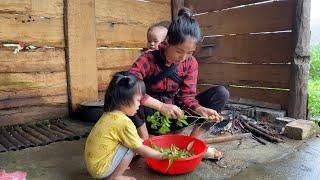 The poor family of a 20-year-old single mother is struggling to raise two young children.