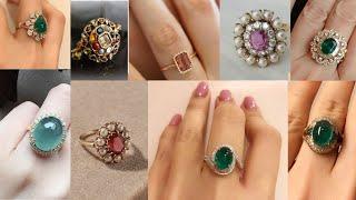 stone ring design||stone gold ring collection||stone ring design for female||stone ring for girl||