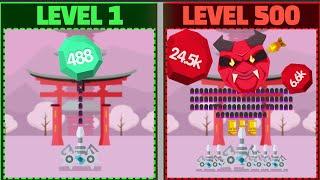 Ball Blast Level 1 Vs. Level 500 Gameplay